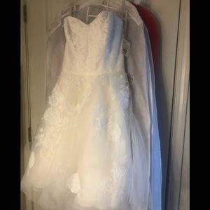Ivory Tea Length Wedding Dress and Accessories